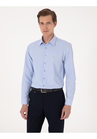 Pierre Cardin Erkek Mavi Gömlek Basic 50316734-vr036 Mavi