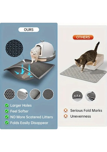 Honeybeeshop Pembe Renk Xxl 2945 Cm Anti Kaygan Kedi Kumu Mati Su Gecirmez Buyuk Boy Cift Katman Eva Kedi Altligi Kolay Temizlenir 6 Renk