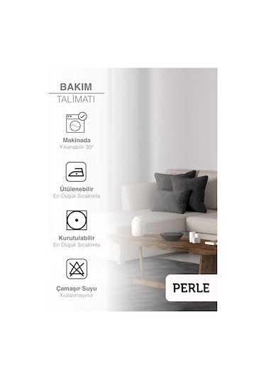 Br Perle Home Daily Series Siyah Renk Kırlent Yastık Kılıfı Siyah