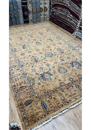 El Dokuma Afghan Halısı Haki