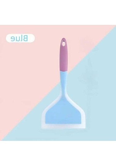 Trendooze Sunshine022 Mavi Çok Amaçlı Silikon Spatula Isıya Dayanıklı Ve Yapışmaz Mavi Mavi