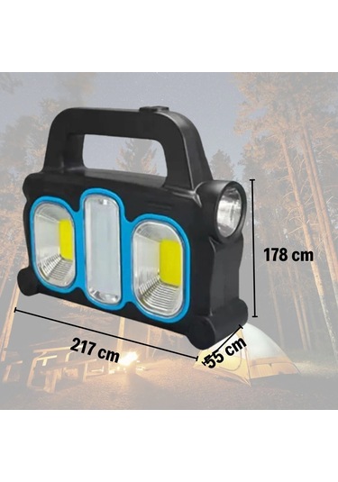 Buffer Hurry Bolt Güneş Enerjili Taşınabilir Çalışma Lambası Powerbank Özellikli Çok Renkli