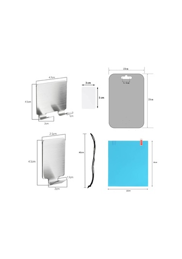 Gajeena Büyük Boy Sislenmeyen Sakal Aynası - Çelik Tıraş Bıçağı Askılı, Seyahat Ve Günlük Kullanım İçin