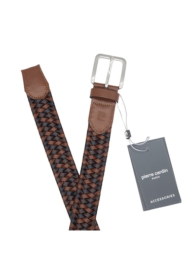 Pierre Cardin Premium Örgü Deri Kemer En 3,5 Cm Pc1714 Çok Renkli
