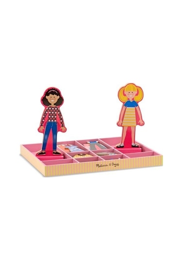Melissa&Doug Ahşap Mıknatıslı Giydirme - Abby İle Emma