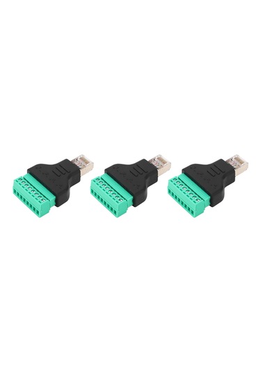 Maiyame Rj45 Dişi Vida Bağlantı Adaptörü - 8 Pinli Ağ Bağlantısı İçin 3 Adet Kolay Montaj, Sinyal İletiminde Güvenilirlik.