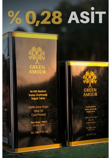 Green Amour Soğuk Sıkım Natürel Sızma Zeytinyağı 5 L