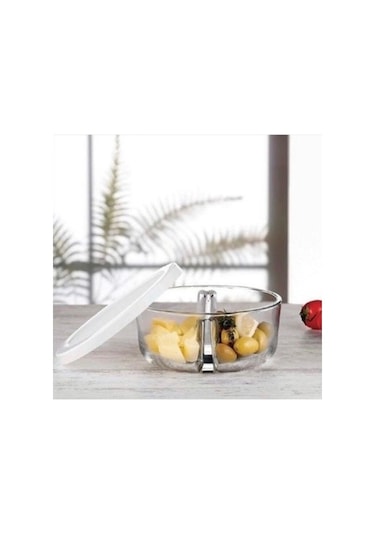 Paşabahçe 530683 Polar 2 Bölmeli Kapaklı Saklama Kabı 785 CC