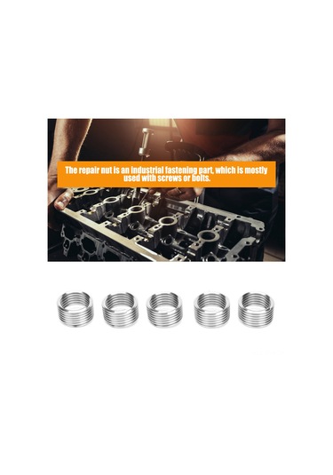 Symbee 20 Adet M12 X 1.5 1d Sus304 Paslanmaz Çelik Vida İç Parça, Tork Tamiri İçin Kayıp Diş Tamir Aleti