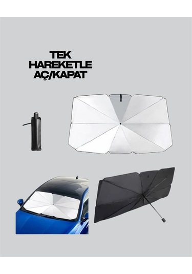 Pratik Ön Cam Güneşliği - Geniş Kapsama Alanı, Kolay Saklama