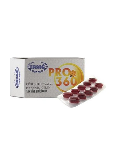 Ersağ Pro 360 Gıda Takviyesi. Propolis Ve Çörekotu Yağı Içeren Gı