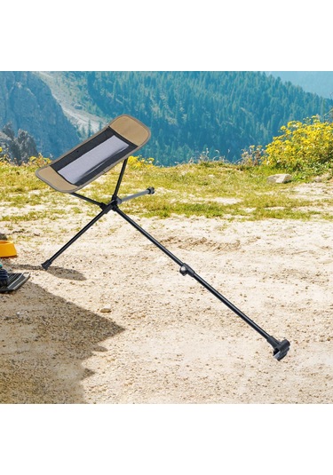 Homyl Katlanır Kamp Sandalyesi Ayak Dayama Aksesuarı Alüminyum Haki