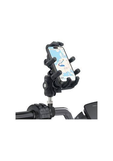 Artfulabode Motosiklet Telefon Tutucu Titreşim Sönümleyici 360 Dönme M10 Bilyalı Baş Tutucu