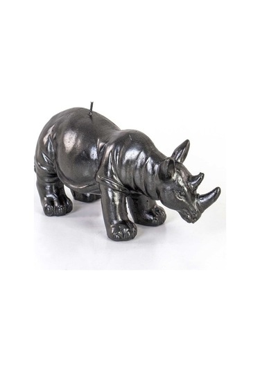 Euro Flora Dekoratif Mum Gergedan (Siyah) 18X7X10 Cm