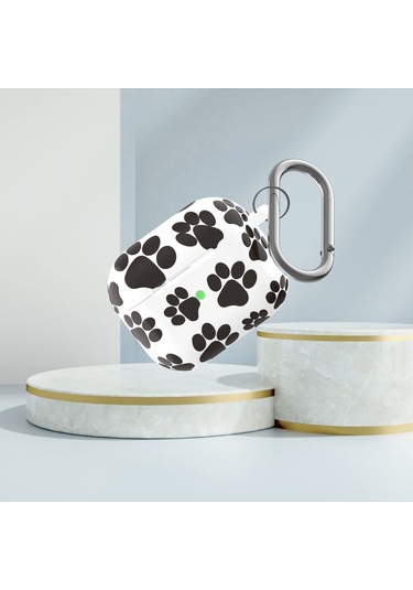 B Serisi Silikon Baskılı Leopar Baskı Kablosuz Kulaklık Airpods Uyumlu 3 B-3 İçin Koruyucu Kılıf Diğer