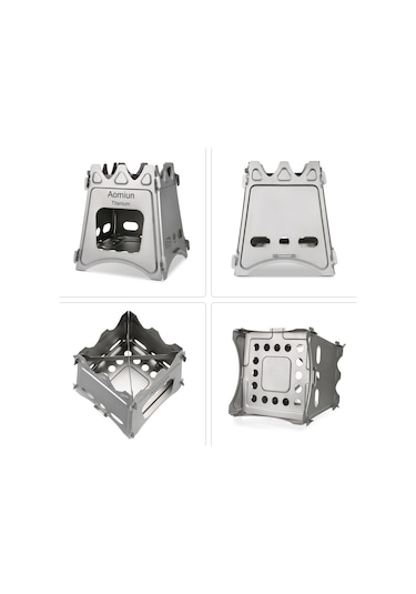 Vkemall Aomiun Titanyum Kamp Ocağı Ws009 Küçük Gümüş