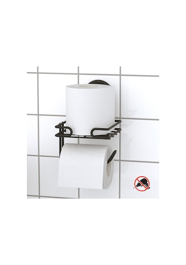 Teknotel DM275 Vakumlu Yedekli Tuvalet Kağıtlık Mat Siyah