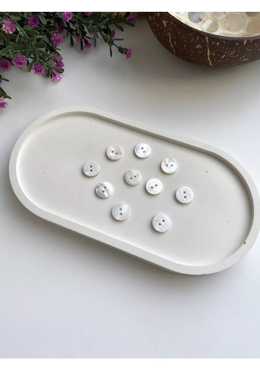 Siberiana 11 Mm İnci Tanesi Kabuk Düğmeleri 241868413