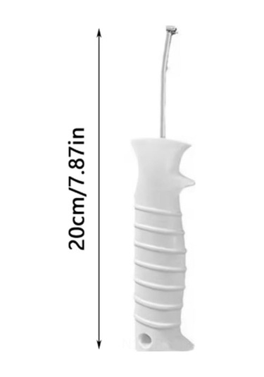 Reedark Plastik Ve Metal İçerikli Beyaz Balık İğnesi Çıkarıcı - Hızlı Kullanıma Uygun Suap Çıkarma Aleti