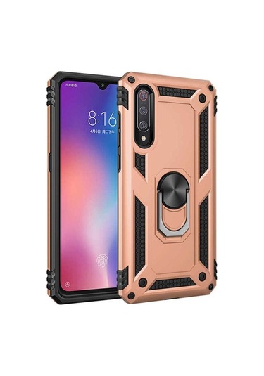 Xiaomi Mi 9 Kılıf Zore Vega Kapak Gold