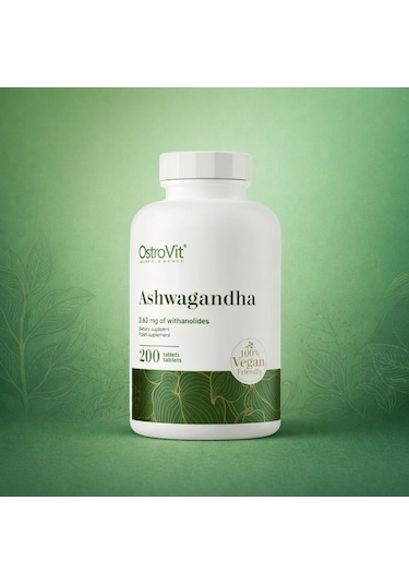 Ostrovit Ash 200 Tablet Vegan Adaptojen Takviye 5.63 Mg Withanolides