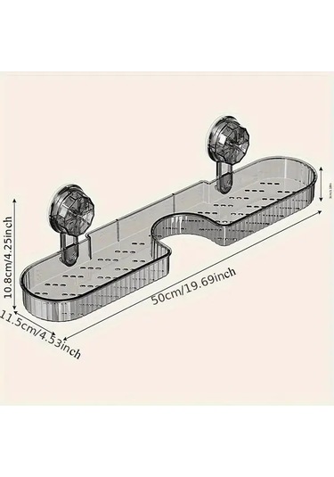 Gateesat Koyu Gri Modern Banyo Saklama Ünitesi Delme Yok Tasarruflu Duvar Askılı Koyu Gri