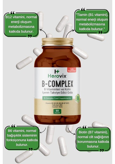 Herovix B Complex 60 Kapsül