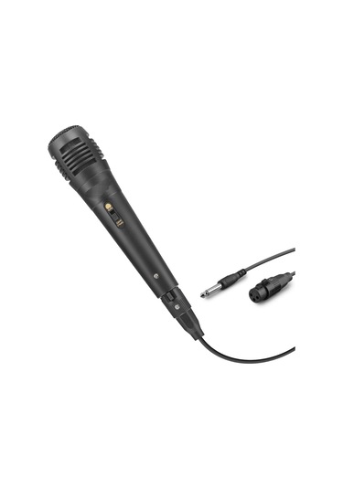 Kablolu 5mt Dinamik Vokal Mikrofonu 6.35mm Jack Siyah - Ea1100