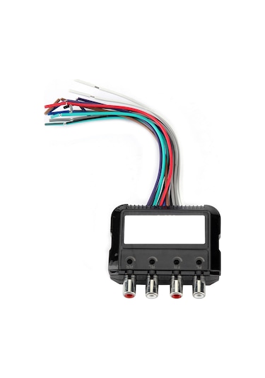 Reedark Araba 4 Kanal Ses Dönüştürücü: Yüksekten Düşük Frekansa, Güçlendirici Kontrol Kablosu İle, Plastik Malzeme, Kolay Kurulum