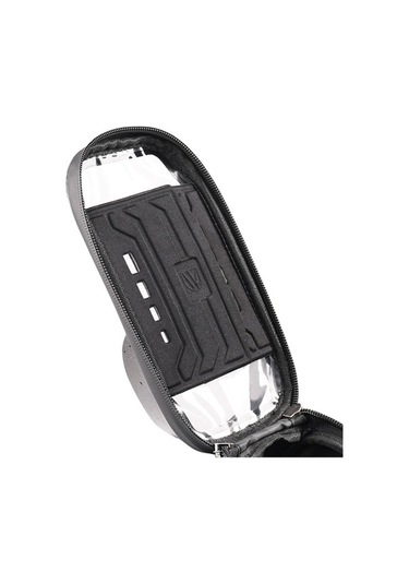 Didadodo 7 Su Geçirmez Dokunmatik Ekran Bisiklet Çantası Kadro Üstü Çanta Beyaz Beyaz