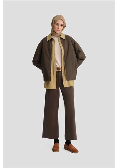 Armine Straight Pantolon Ort2720 Haki Haki