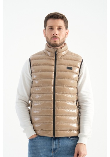 Shooter Sportswear Erkek Parlak Yelek Luxe Bej Bej