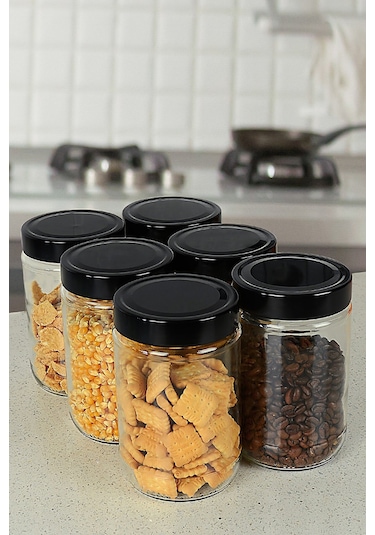 6 Lı Cam Kavanoz Set 660 Ml