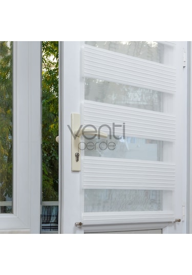 Balkon Kapı Perdesi - Cam Üstü Zebra Stor Perde (472843874)