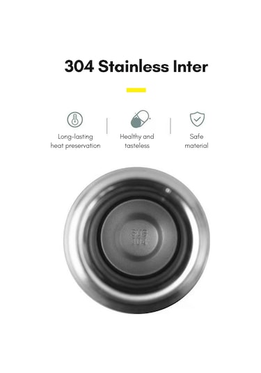 Ruicoo Çift Katmanlı Vakumlu Paslanmaz Çelik Termos - 12 Saat Sıcak/soğuk Tutar, 500ml Mavi