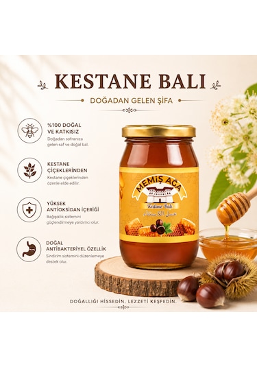 Memiş Ağa Kestane Balı 500 G