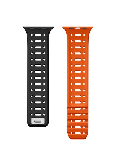 Watch 10 42mm Uyumlu Zore Krd-124 Silikon Kordon Strap Kayış-sarı