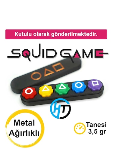 Squid Game Gonggi 5 Taş Oyunu Ağırlıklı Kutulu