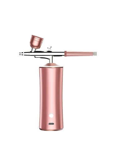 Yifomall 600kpa Yüksek Basınçlı Tırnak Sprey Tabancası, Model Boyama Ve Gradyan Renk Geçişi İçin Elektrikli Sprey Seti Temizleme Fırçası + 2 Nozul