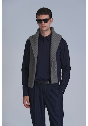 Lufian Erkek Evan Uzun Kol T-shirt 112040034 Lacivert Lacivert