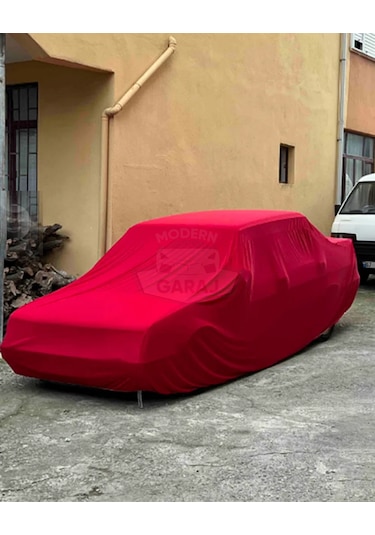 Kırmızı Penye Branda Universal Sedan Uyumlu Koruma