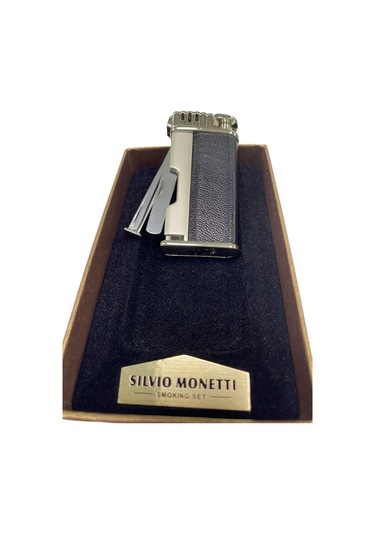 SİLVİO MONETTİ GÜMÜŞ DERİLİ ÇAKMAK