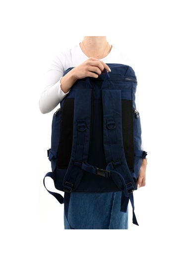 Büyük Boy Ultra Hafif Çok Bölmeli Dağcı Çantası Laci Model: 571-7d - Lacivert
