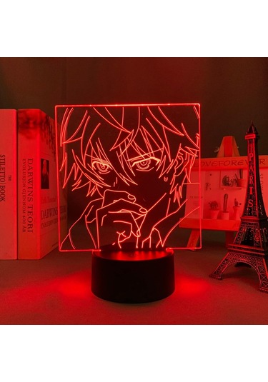Wj Anime Future Diary Aru Akise Led Lamba Çocuk Odası Dekorasyonu Gece Lambası Doğum Günü Hediyesi Oda Dekoru Masa 3d Lambası Manga Çok Renkli