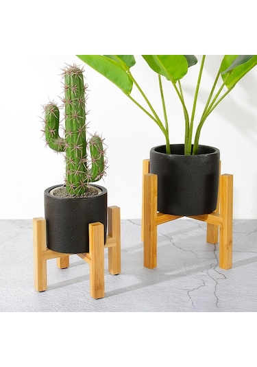 Raf Tutucu Pot Bonsai Ev Bahçe Ahşap Çiçek Kapalı Ekran Bitki Stand Rafı S
