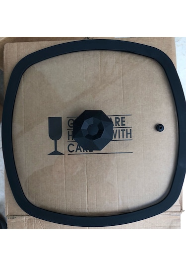 Diamond Kare 28x28 Silikon Cam Kapak Ve Elmas Kulp