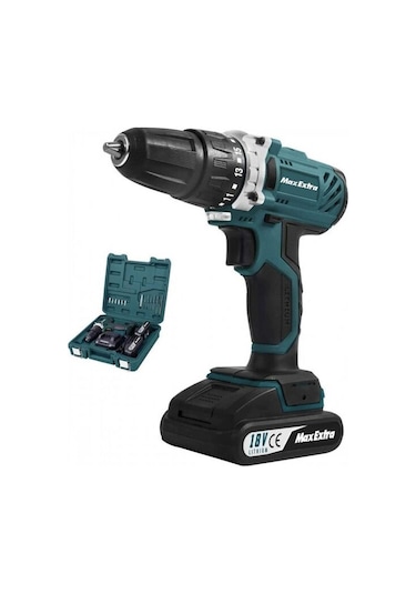 Max Extra MXP1960D 18 V 2x1.5 Ah Akülü Darbeli Matkap