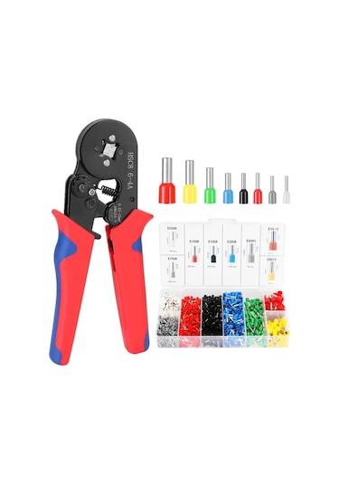 Hsc8 6-4 0.25-10m Awg23-7 Yüksük Sıkma Aleti Kiti 1