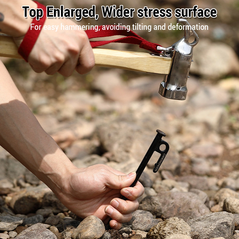 Dianziye Campıngmoon T Serisi 20cm Karbon Çelik Kamp Tenteği: Dayanıklı, Pas Korumalı, Zor Zeminlere Uygun, Tent/çadır Sabitleme Çok Renkli