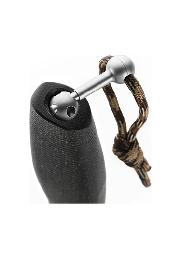 Lionsteel Acha Black Burlap Mikarta Bıçak Siyah